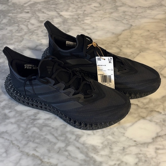Adidas Men's Black 4DFWD Athletic Sneakers Mens 9